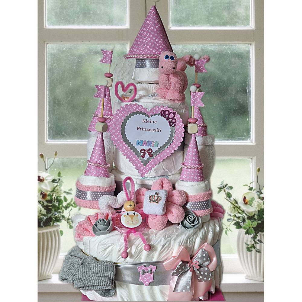 Handgefertigte Windeltorte